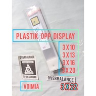 Opp Display Plastic 3x10 3x13 3x16 3x20 3x22 - Perlis Opp Plastic 3 x 10 3 x 13/ 3 x 16/ 3 x 20/ 3 x