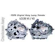100% Original HLY Crankcase Engine Cover Yamaha LC135 V1 V2 4S 5S LC 1S8 55C E5150 Crank Case Kulit Enjin Tengah