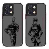 Matte Mobile Phone Cover Skin Feel Shockproof Phone Case Japan Anime Jojo Bizarre Adventure For OPPO Reno Z 2 3 4 5 F SE Pro 5G Reno 5 Pro Plus 6 7 8 Z Pro Plus 4G 5G