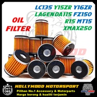 OIL FILTER LC135 Y15 Y16 LAGENDA EZ115 FZ150i R15 XMAX PENAPIS MINYAK HITAM MOTOSIKAL