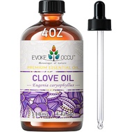 EVOKE OCCU Clove Oil for Teeth and Gums - Oral Care, Toothache Relief & Fresh Breath - DIY Mouthwash