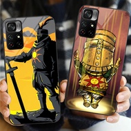 Dark Souls 02 Glass Phone Case For Xiaomi POCO F3 F4 F5 M3 M4 M5 M6 4G X3 X4 GT NFC X5 X6 PRO 5G