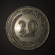 uang kuno singapura 20 cent