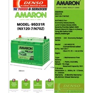 Amaron GO  95D31R (NX120-7) N70Z Car Battery Economy DIESEL Starex, Land Cruiser, Ranger, BT 50, Sor