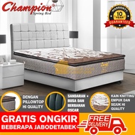 Set Springbed + Divan Sandaran Kasur Champion Symbol Pillowtop Matras 120 160 180 200 120x200 160x20