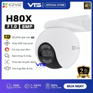 Camera Wifi EZVIZ H80X 4K 8MP Ống Kính Kép Xoay 360 Độ Có Màu Ban Đêm Đàm Thoại 2 Chiều - Bảo Hành