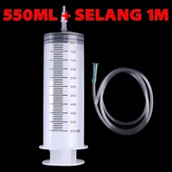 Jumbo Syringe 500ml Syringe 550ml Injection jumbo Syringe 500ml Syringe 500ml bonus 1 Meter Hose