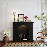 Luminous Shooting Style Decoration ins Cabinet Fireplace French Entrance Cabinet Bedroom Style Cream