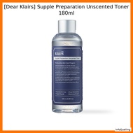 [Dear Klairs] Supple Preparation Unscented Toner 180ml /Korean/ by Info&selling