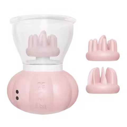 Women's Powerful Breast Massager Vibrator with Licking Tongue And Clitoris Sucking Feature Masturbat