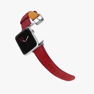 客製化禮物意大利真皮革錶帶Apple Watch 紅色_01378