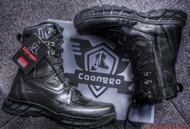 Sepatu pdl CAANGGO safety boots venom black 9 inchi ujung besi