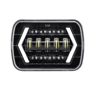7X5 "7X6" Dragon Edition Square โคมไฟ LED ไฟหน้า Arrow-Shaped Daytime Running โคมไฟ DH413-C30-01สำหร
