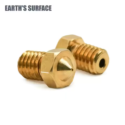 ES-3D Printer Parts 6/12PCS E3D V6 Brass Nozzles E3D V6 0.2-0.8mm/1.75mm M6 Threaded Hotend Parts 3D