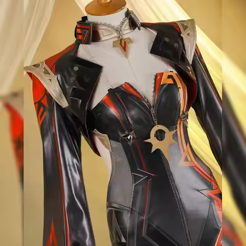 CyGame Genshin Impact Mavuika Cosplay Costume God of War Wig Uniform Earrings Sunglasses Pyro Archon