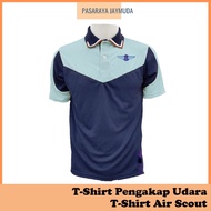 [NEW] BAJU T-SHIRT PENGAKAP UDARA MICROFIBER SEKOLAH MENENGAH LENGAN PENDEK ORIGINAL AIR SCOUT SHORT