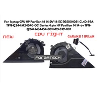 CPU laptop Fan hp Pavilion 14 14-DV 14-EC EG50040S1-CL40-S9A TPN-Q244 M24540-001 Series 4 pin hp Pav