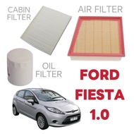 FILTER SET FORD FIESTA WS WT WZ B299 B409 1.0 ENGINE OIL FILTER AIR FILTER AIR COND CABIN FILTER