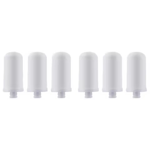 EMECE-6Pcs Faucet Water Purifier Filter Elements Water Filter Pitcher Remove Fluoride, Lead, Micropl