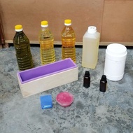 DIY Handmade Soap - NaOH/Toast mold/Palm oil/Coconut oil/Avocado oil/Olive oil/Lavender EO/Eucalyptu