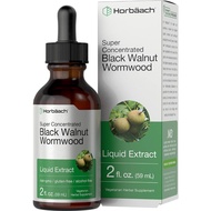 Black Walnut Wormwood Liquid Extract | 2 oz | Alcohol Free Tincture | Vegetarian Non-GMO & Gluten Fr
