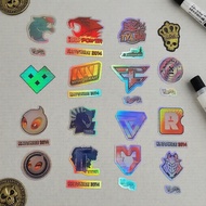 Factory-New 15Pcs Random Set CS:GO CS2 Holographic Laser Stickers, Waterproof DIY Decals for Laptop/