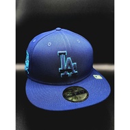 Los Angeles Dodgers On-field FATHERS 5950 TEAL BLUE Fitted hat 7 1/4 by New era