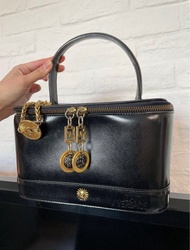 日本 中古 Versace 太陽神 Vintage Bag ( 附塵袋 )手袋 包包 中古袋 复古 二手 化妝袋 化妝箱 化妝盒 Hand Bag