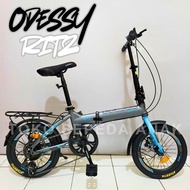 Sepeda Lipat Odessy Ritz 16 Inch 20 Inch Disk Brake Bahan Alloy 7 Speed