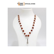 New Hanuman Gada Brass Locket With 5 face Rudraksha Mala | Gada Mace | Bajrangi Gada Pendant