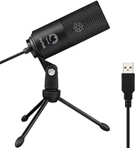 FIFINE USB Microphone, Metal Condenser Recording Microphone for Laptop MAC or Windows Cardioid Studio Recording Vocals, Voice Overs,Streaming Broadcast and YouTube Videos-K669B