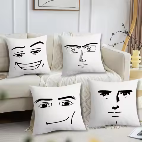 meme face Comfortable soft Pillow Sigma Case boy for man Sofa Living Room Home funny office Decor an