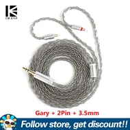KBEAR ST12 Cable 8-strand 4N OFC Silver-plated Upgraded Cables 3 Colors 3.5/4.4mm Plugs 2PIN/QDC Con