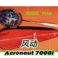 Li Ning 7000i Badminton Racket AERONAUT 7000I Pink High Quality Full Carbon Badminton Racket 4UG5 with String