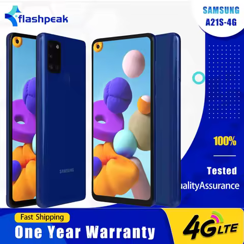 Original Samsung Galaxy A21s A217F 4G LTE Mobile Phone Dual SIM 6.5'' 3GB RAM 32GB ROM Exynos 850 Oc