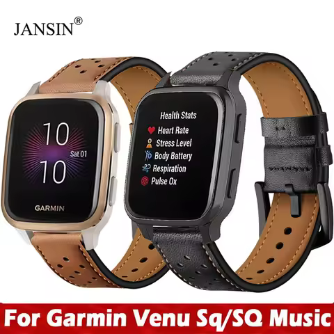 Watch Band For Garmin Venu Sq Strap Leather Watch Bands Strap For Garmin Venu Sq band garmin venu SQ