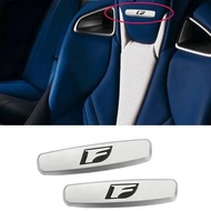 2pcs F Badge For LEXUS Sticker LEXUS Seat Sticker Car Interior Sticker For LEXUS FSPORT IS200T IS300