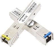 One Pair of 1.25G SFP WDM SC Bidi Transceiver 1000Base-BIDI SingleMode Simplex Fiber Module SMF 1310