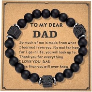 Fathers Day Bracelet for Dad Gift for Birthday Wedding Day Christmas Present Bracelet Thank You Dadd