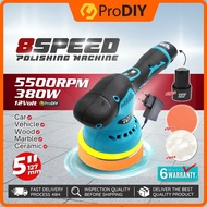 PRODIY 12V Cordless Polisher 8 Speed Polishing Machine Waxing Machine rechargeable battery Car Pengi