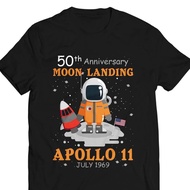 Hot sales 100% Cotton For A Cool Comfortable Tshirt 50Th Anniversary 1969-Moon Landing Apollo 11 Jul