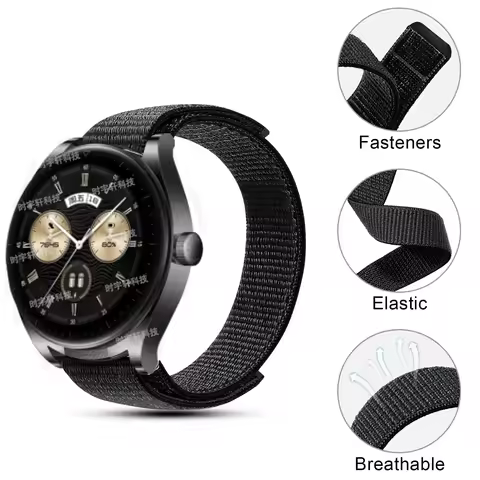 For Huawei Watch Buds Smartwatch Band 22mm Nylon Sports Strap For Huawei Watch 3 4 Pro/GT 3 46mm/GT 