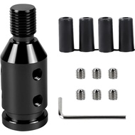 Penyesuai Tombol Gear M12x1.25, Kit Penyesuai Gear Aluminium dengan Hos 4 Saiz, Penutup Tombol Gear 