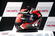 หมวกกันน็อค NOLAN HELMETS รุ่น N80-8 RUMBLE N-COM RED METEL BLACK (59)