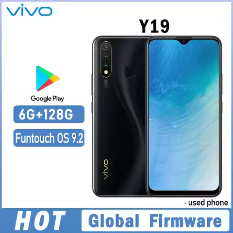 VIVO Y19 Smartphone 4G Global firmware LTE 6GB 128GB Android 9 13.0MP Fingerprint 5000mAh Android 9.