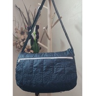 Bundle | DESCENTE Japan Messenger Sling Bag Men's Shoulder Crossbody Travel Quilted Puffer Nylon Bag