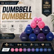 1KG / 4KG Hexagon Dumbbell Set | Home Gym Fitness Exercise Weight Training Workout Strength Muscle D