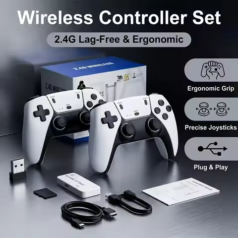 Two-Player Competitive Game Console TV 4K High-Definition Double-Player Retro Game Console PSP Game 