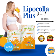 Lipo Colla Plus 8in1 - 10 Sachets (SET OF 2) Herbal Juice, Effective for Women's Pregnancy and other