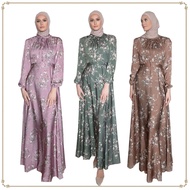 Jubah printing dress Fashion Women Muslim Dresses abaya Muslimah Fashion Women Jubah